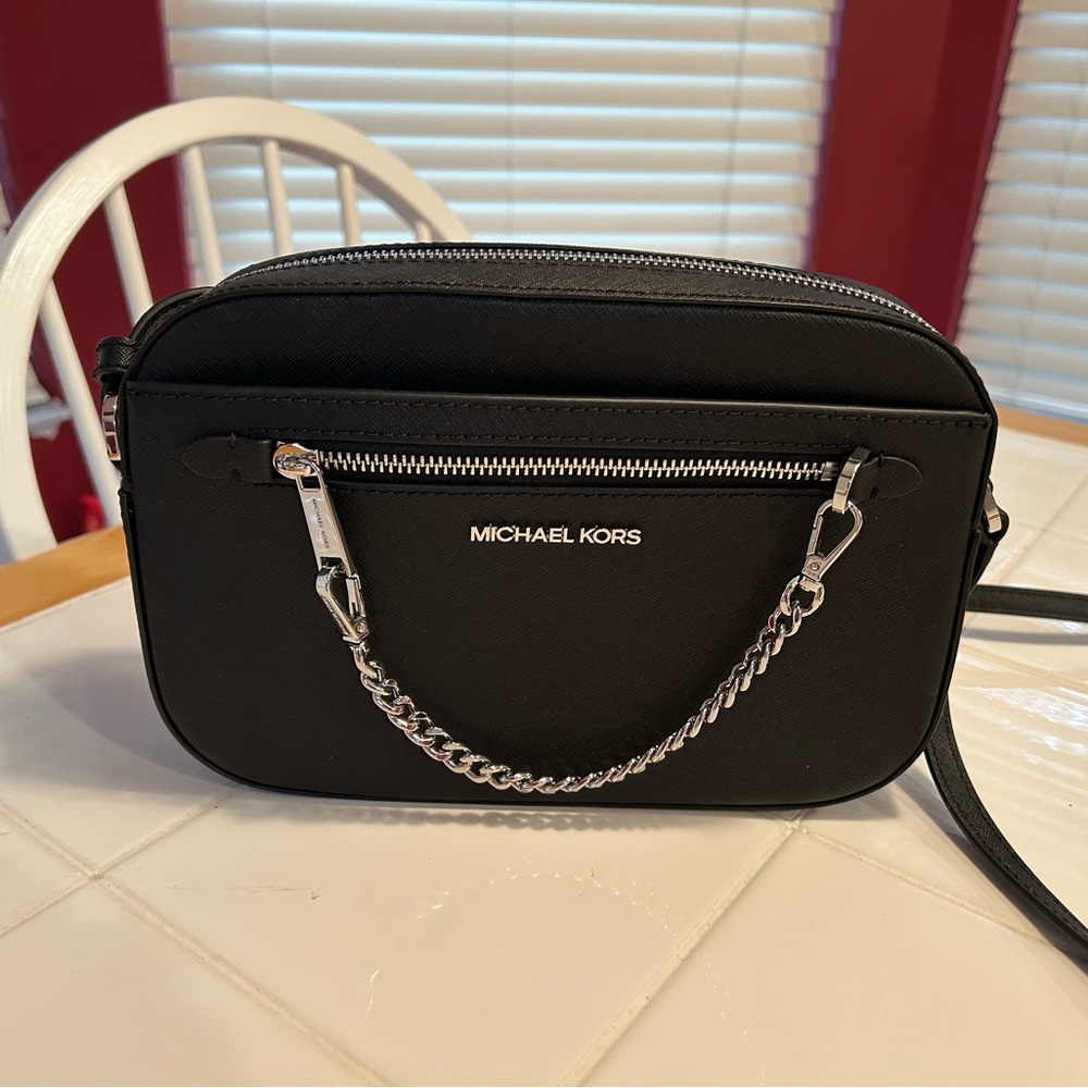 Michael Kors Jet Set Black Crossbody Bag